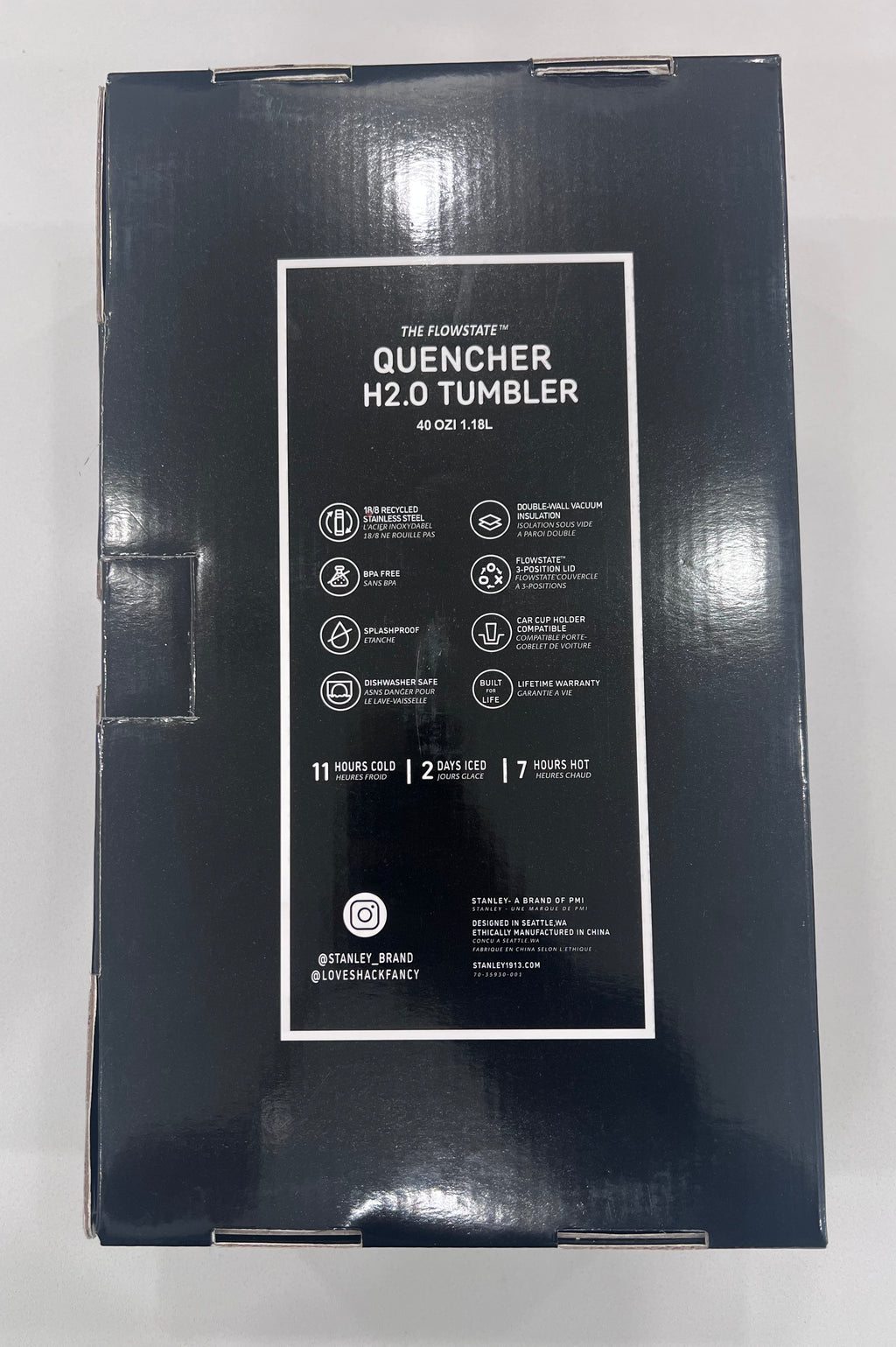 * * LIMITED EDITION * * Stanley x DEADLY DAMASK Halloween 40 oz Quencher H2.0 FlowState Tumbler – 100% Authentic (New In Box)