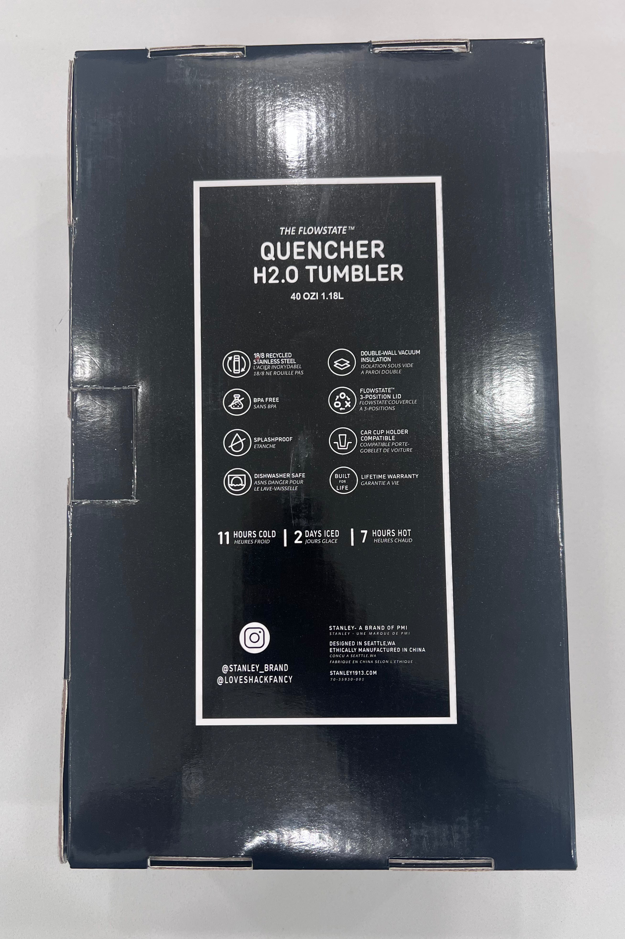 * * LIMITED EDITION * * Stanley x DEADLY DAMASK Halloween 40 oz Quencher H2.0 FlowState Tumbler – 100% Authentic (New In Box)