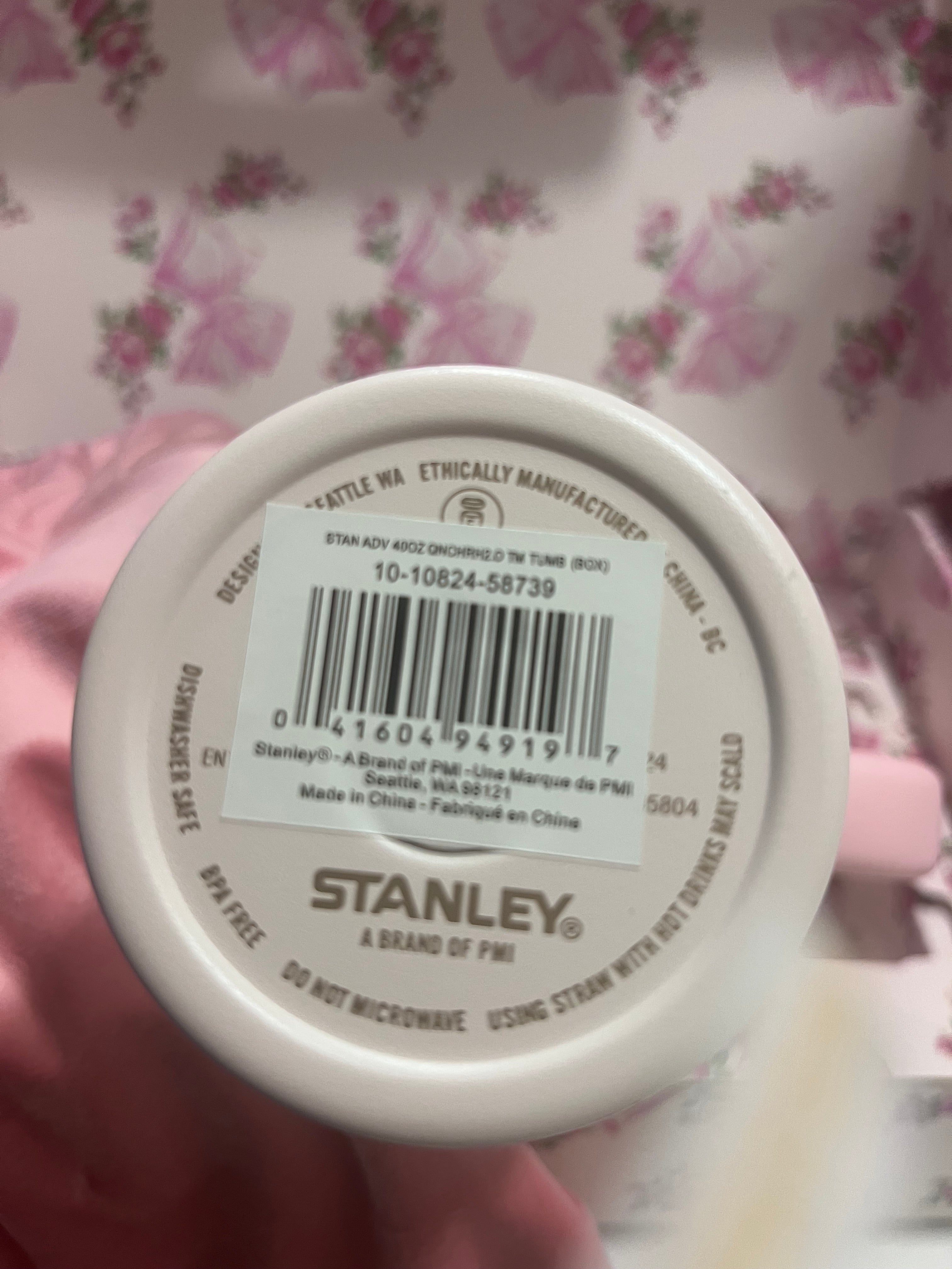 * * LIMITED EDITION * Stanley x LoveShackFancy - Pink Ribbon Rose 40 oz Quencher H2.0 FlowState Tumbler – 100% Authentic (New In Box)